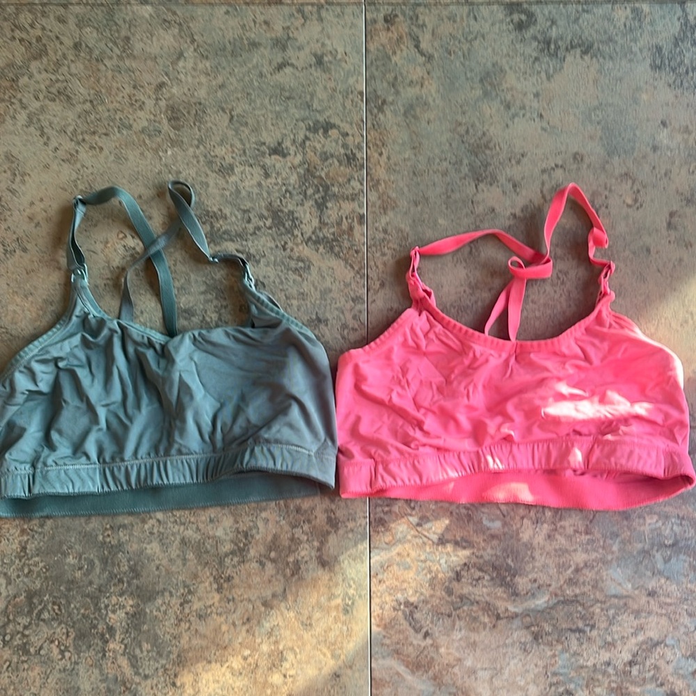 Two nursing bras